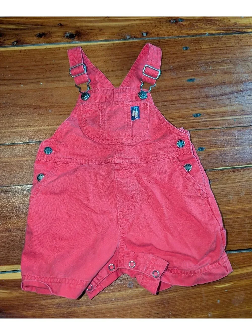 Gymboree Infant Red Cotton Overalls Shorts